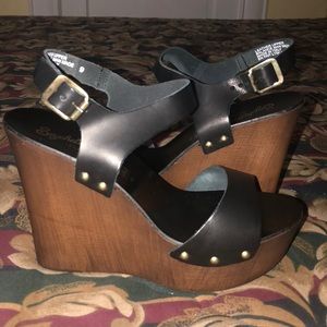 SEYCHELLES CARINA BLACK LEATHER